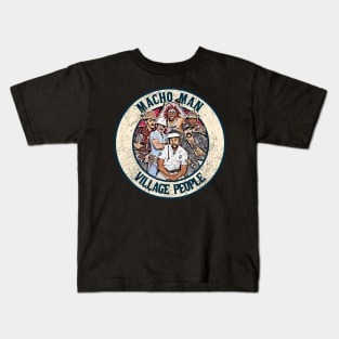 Retro Style Fan Art Design Village People // vintage Macho Man Kids T-Shirt